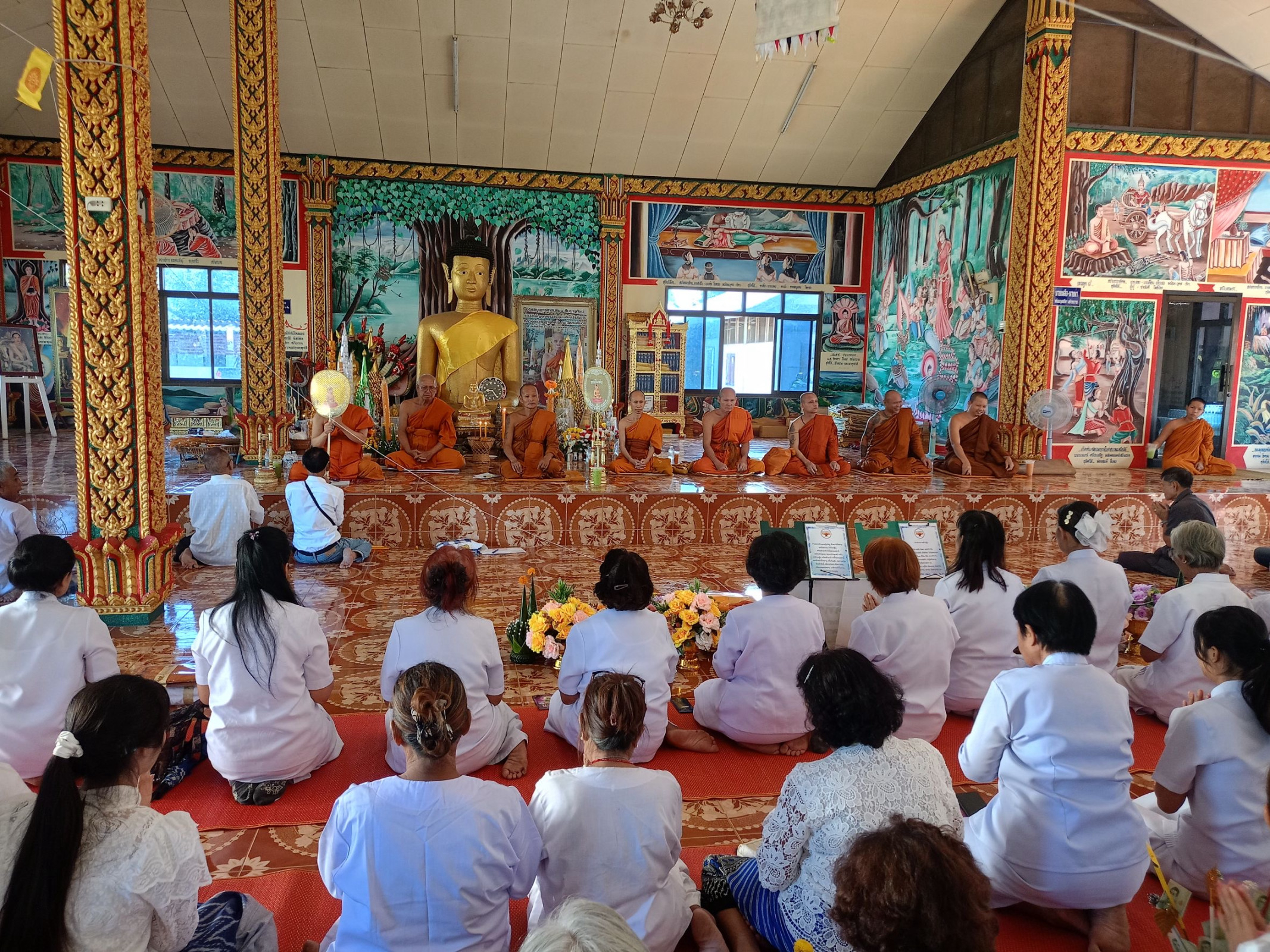 ภาพร่วมพิธีกรรมวัดสมดีนอก