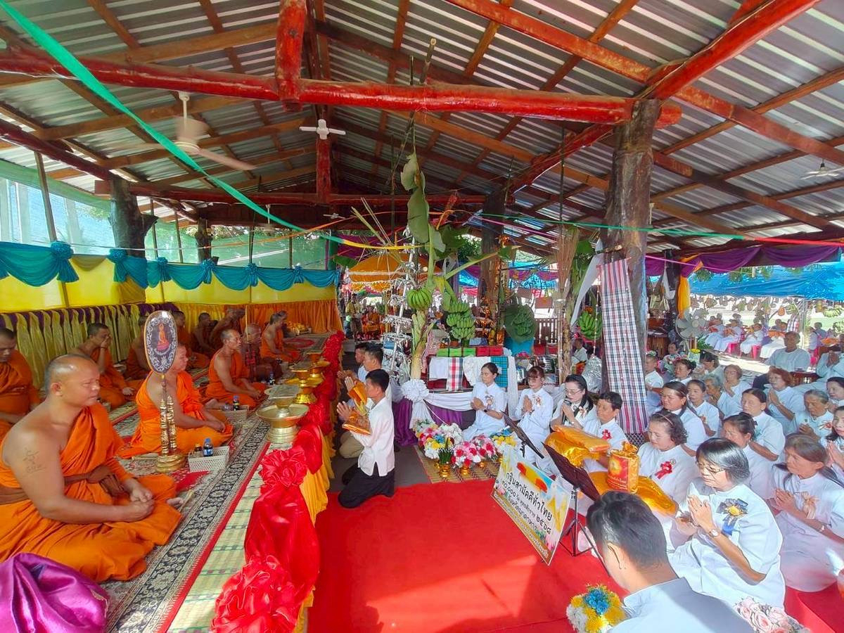 ภาพร่วมพิธีกรรมวัดโสภาราม