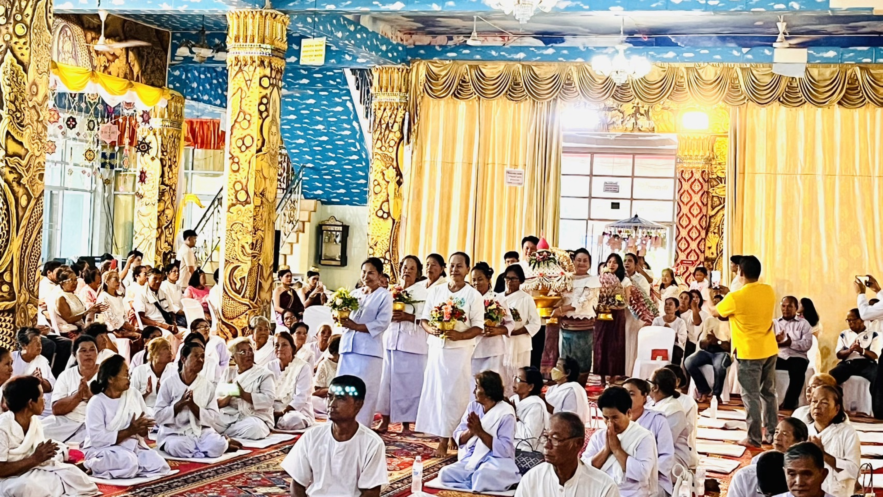 ภาพร่วมพิธีกรรมวัดจันทรังษีวราราม