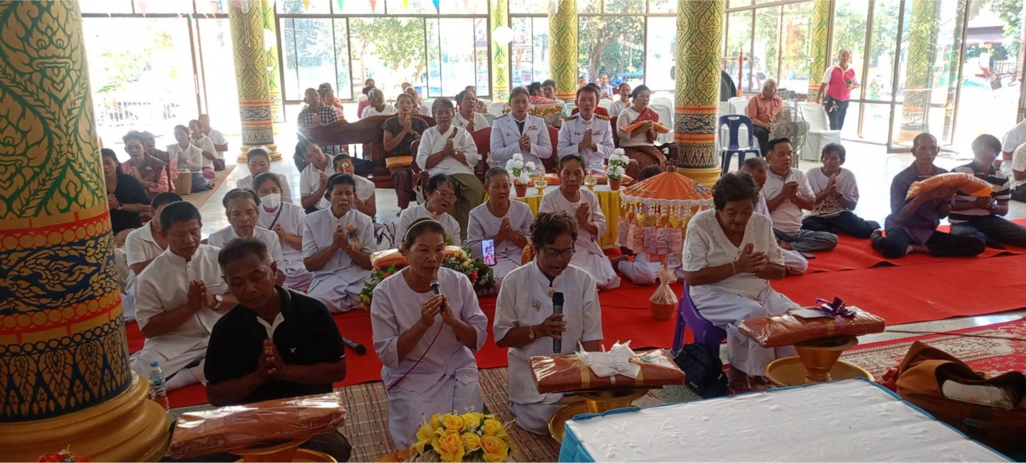 ภาพร่วมพิธีกรรมวัดโนนสำราญ