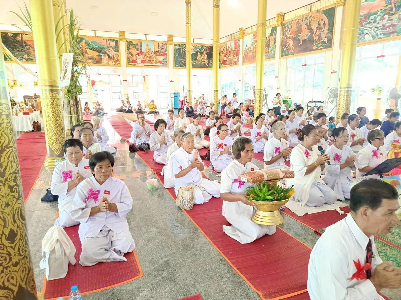 ภาพร่วมพิธีกรรมวัดโนนสังกา