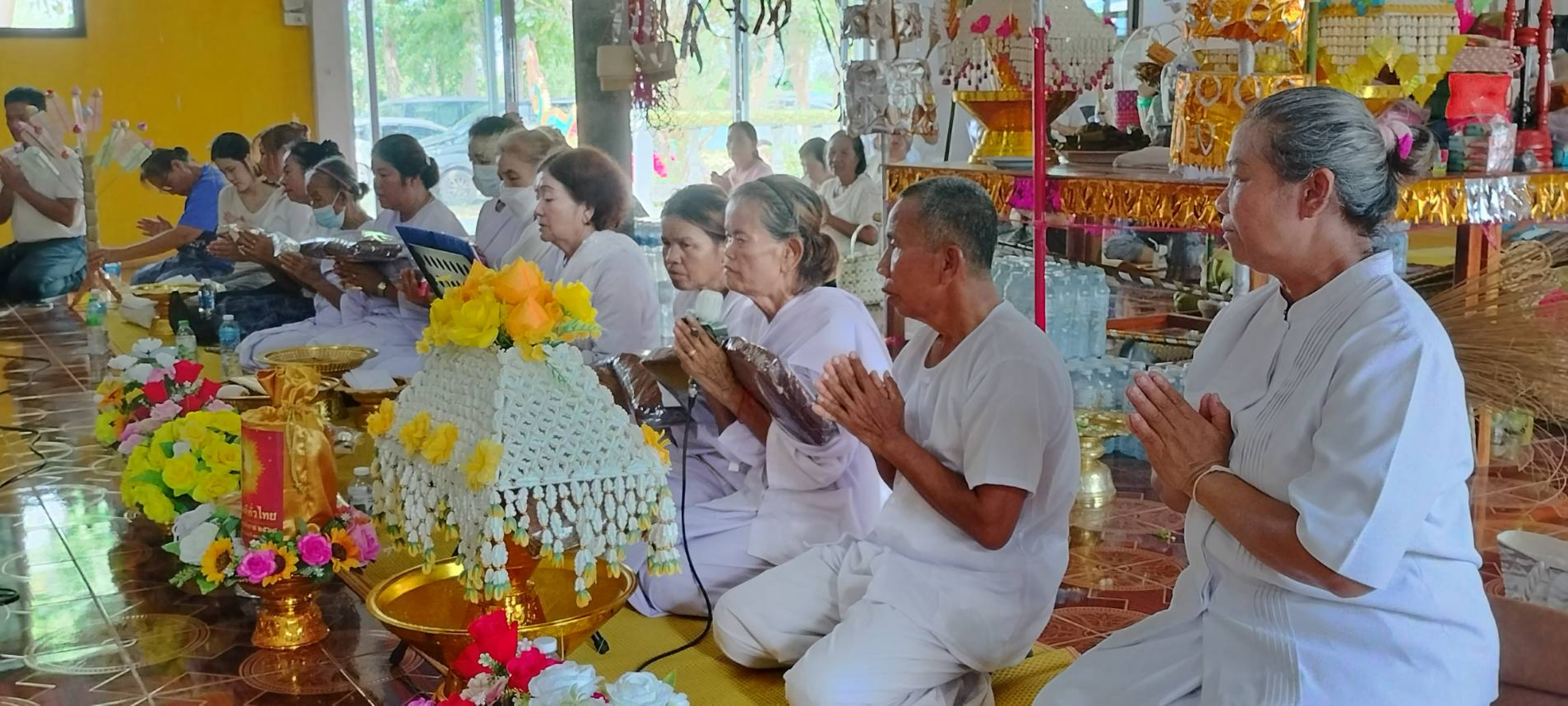 ภาพกล่าวคำถวายกฐินที่พักสงฆ์สุทธีธรรมาราม