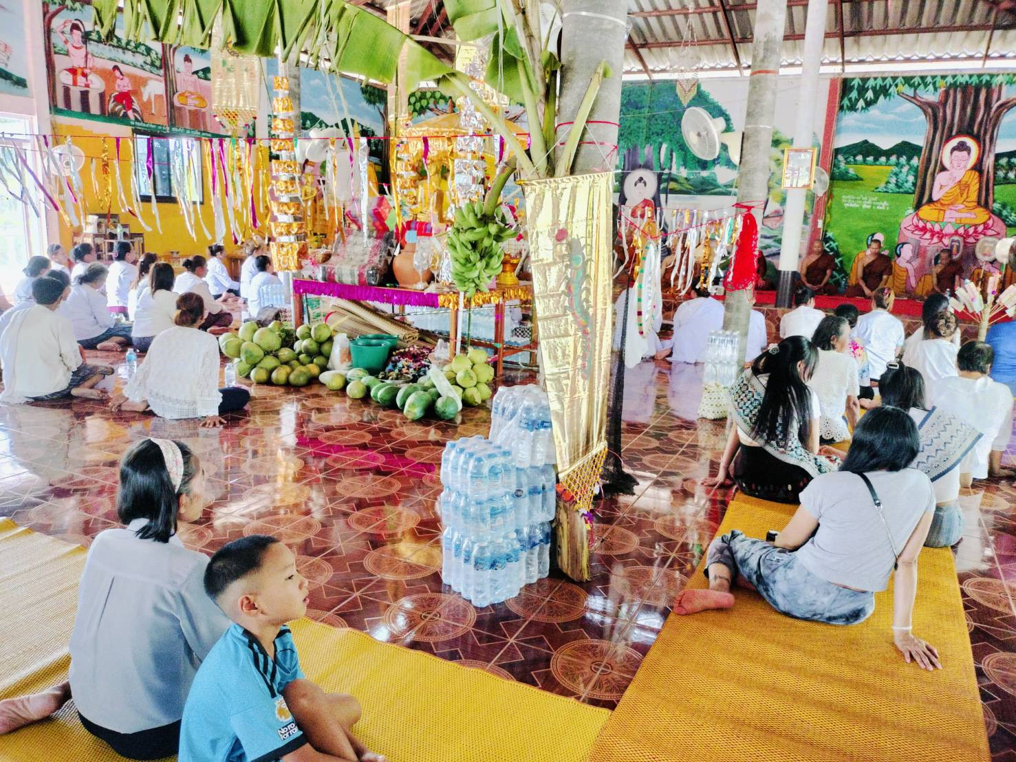 ภาพร่วมพิธีกรรมที่พักสงฆ์สุทธีธรรมาราม