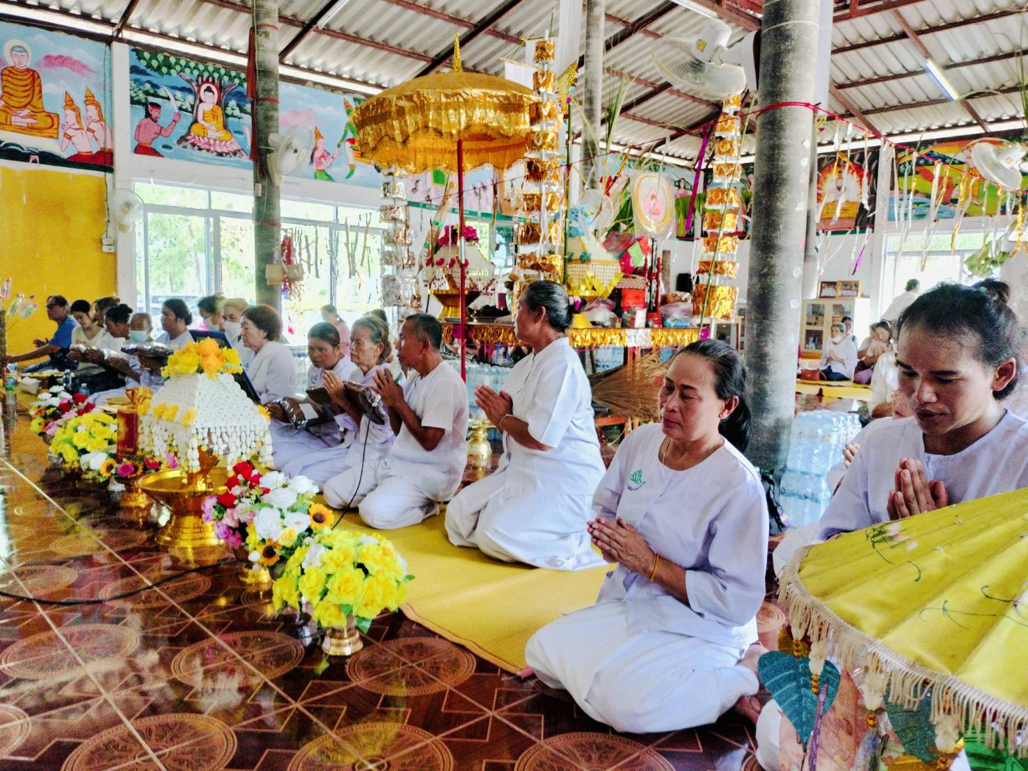 ภาพร่วมพิธีกรรมที่พักสงฆ์สุทธีธรรมาราม