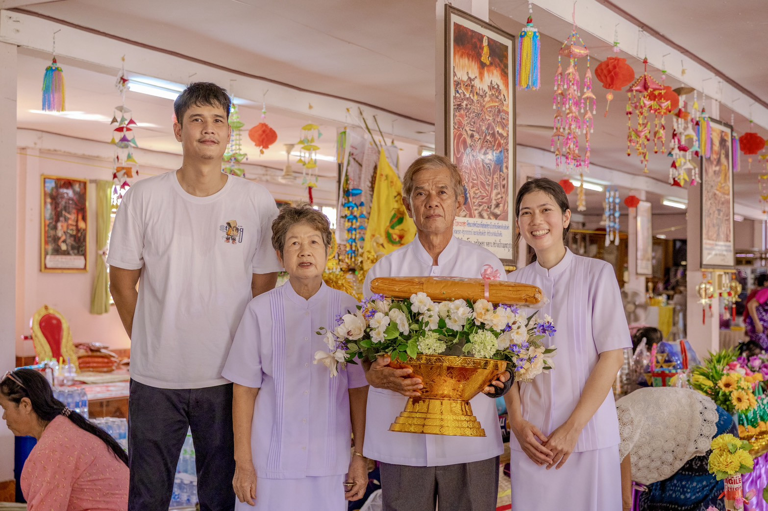 ภาพร่วมพิธีกรรมวัดอินทราวาส