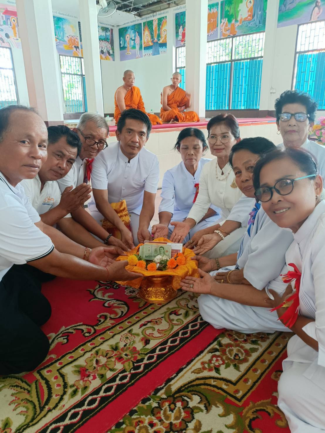 ภาพร่วมพิธีกรรมวัดศิริมงคล