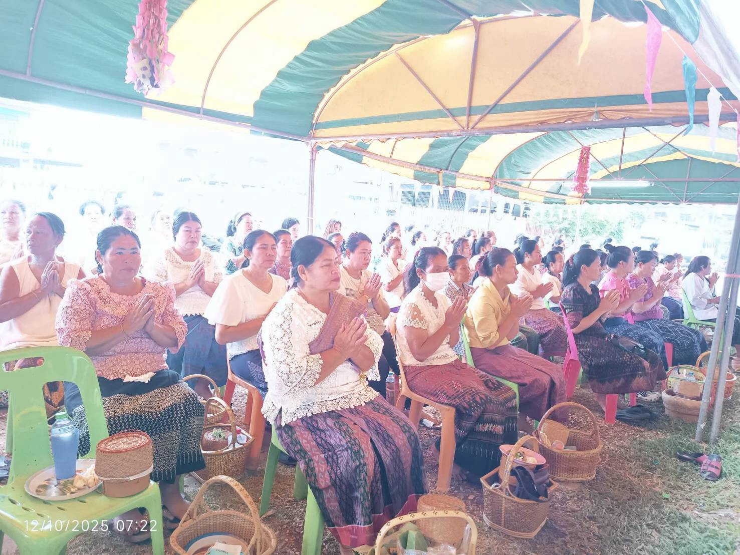 ภาพร่วมพิธีกรรมวัดโนนสำราญ