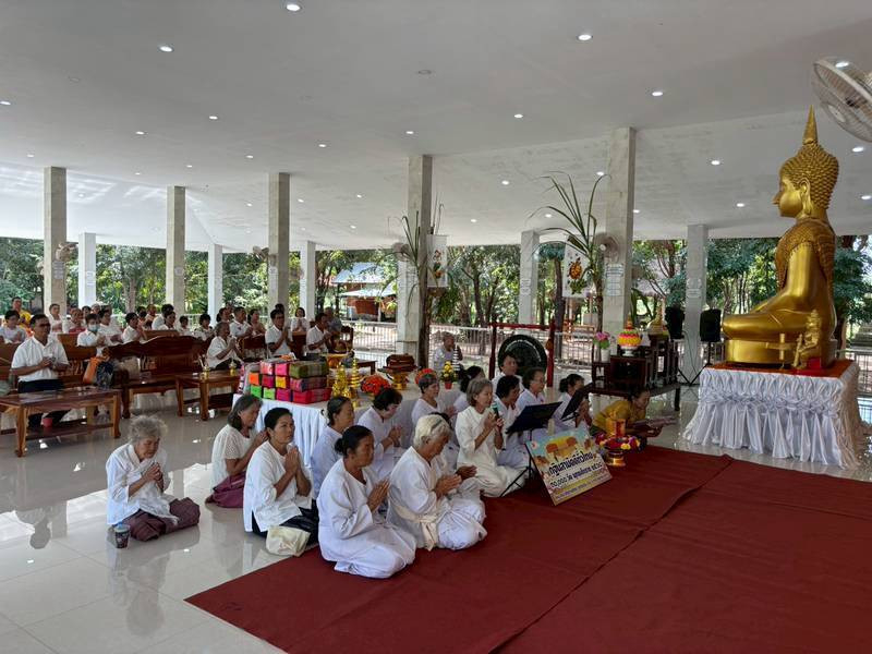 ภาพร่วมพิธีกรรมวัดป่าเจริญธรรม