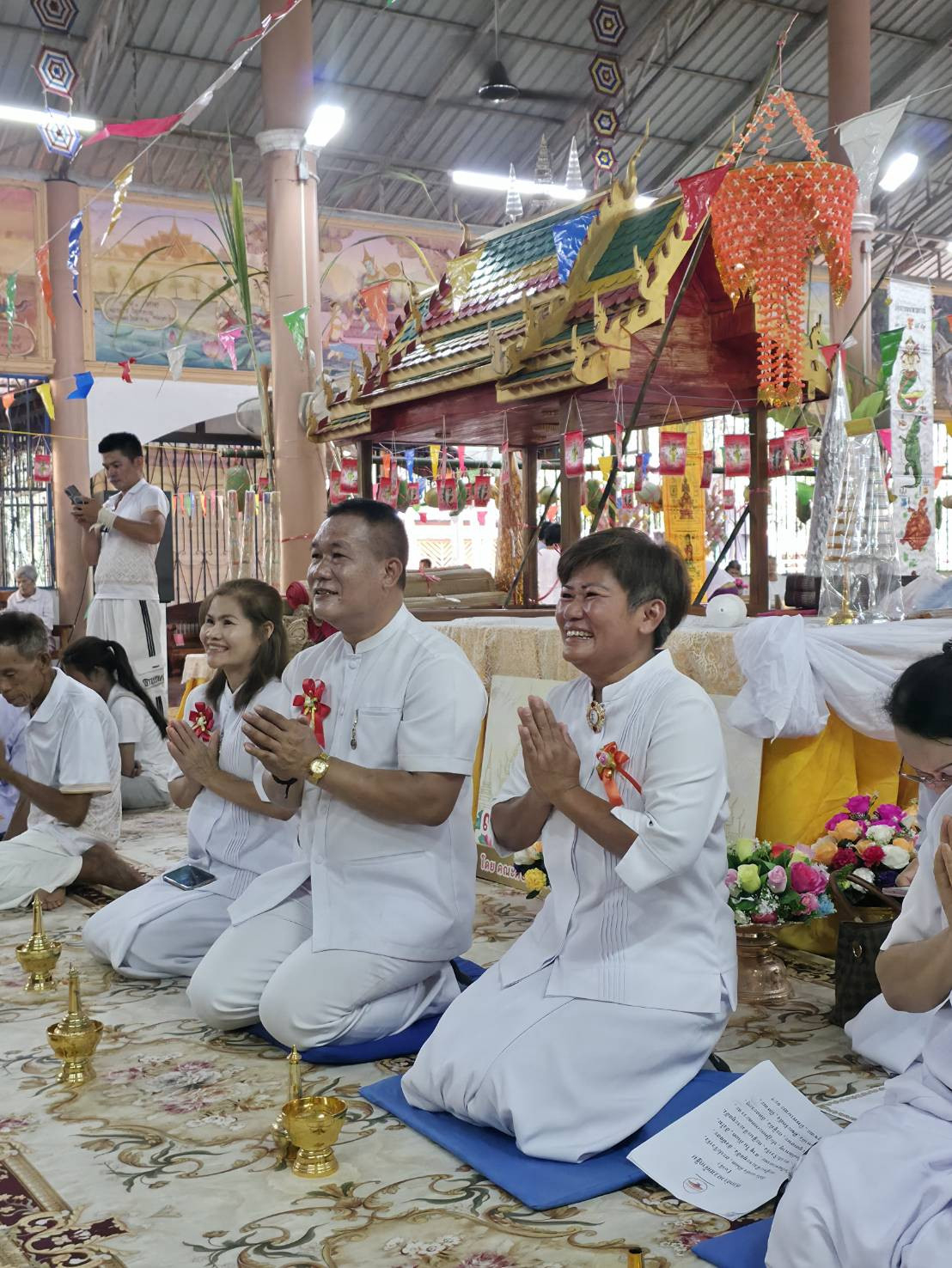 ภาพร่วมพิธีกรรมวัดโพธิ์ชัย ( บ้านดอนแตง )