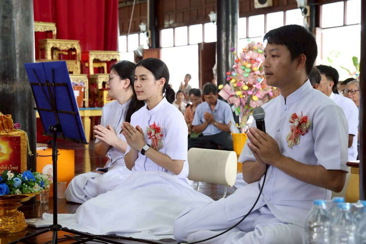 ภาพกล่าวคำถวายกฐินวัดบางสะแก