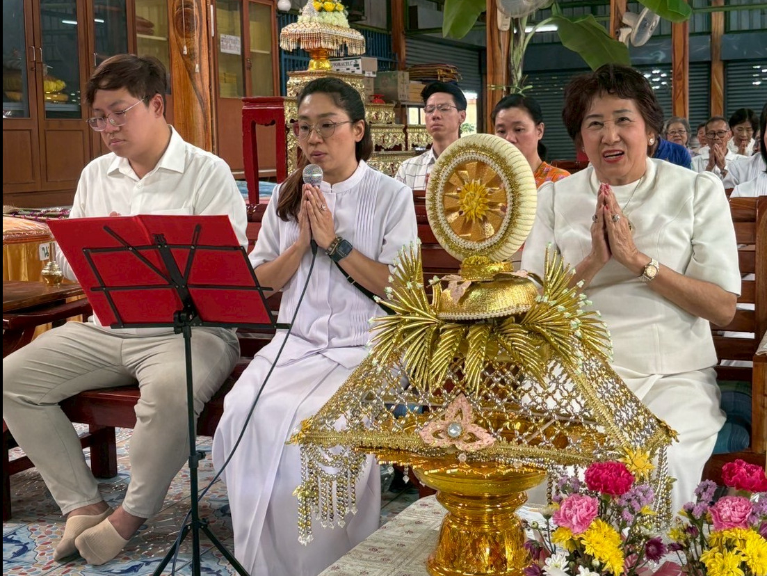 ภาพกล่าวคำถวายกฐินวัดชมภูแก้ว