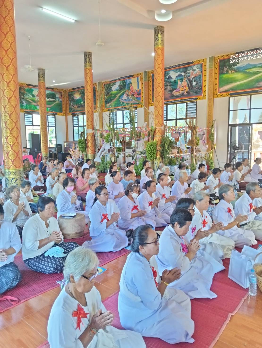 ภาพร่วมพิธีกรรมวัดอุดมมงคล