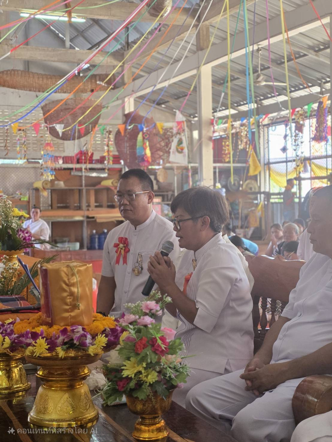 ภาพกล่าวคำถวายกฐินวัดโพธิ์ชัยบ้านงอย-เลิงทอง