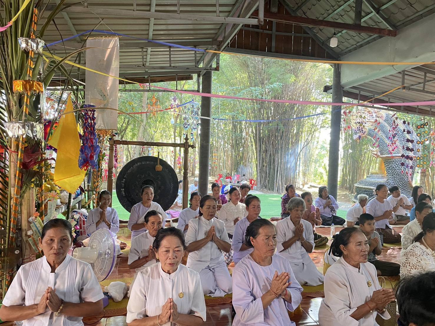 ภาพร่วมพิธีกรรมวัดเวฬุวันบรรพต