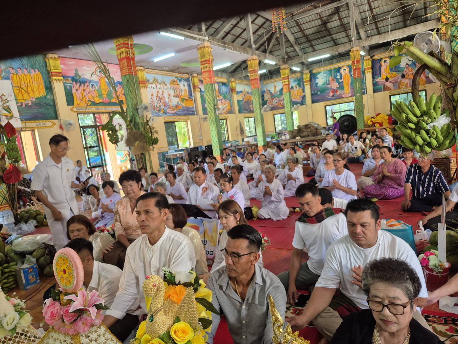 ภาพร่วมพิธีกรรมวัดสวนมอญ