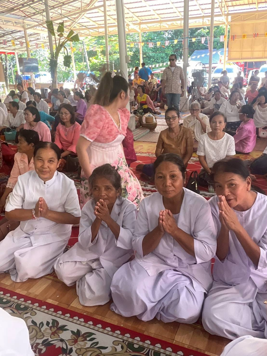 ภาพร่วมพิธีกรรมวัดป่าวิเวกโนนแคน