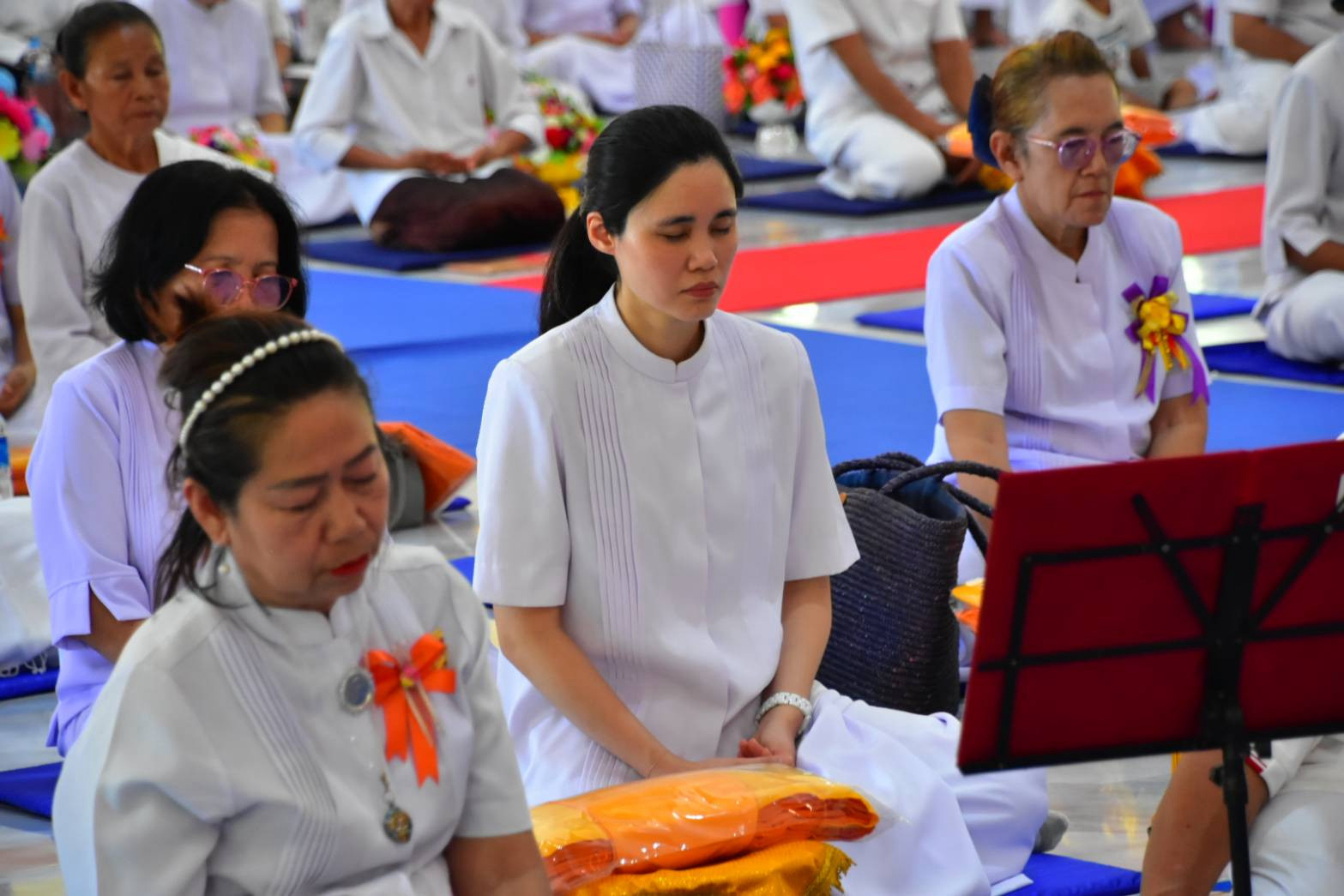 ภาพร่วมพิธีกรรมวัดปทุมเขตวนาราม