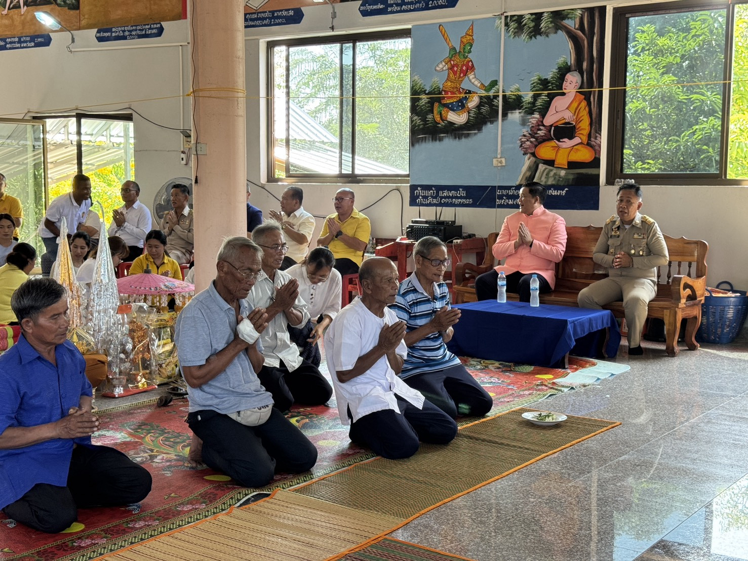 ภาพร่วมพิธีกรรมวัดโสกหมูเนรมิตวนาราม