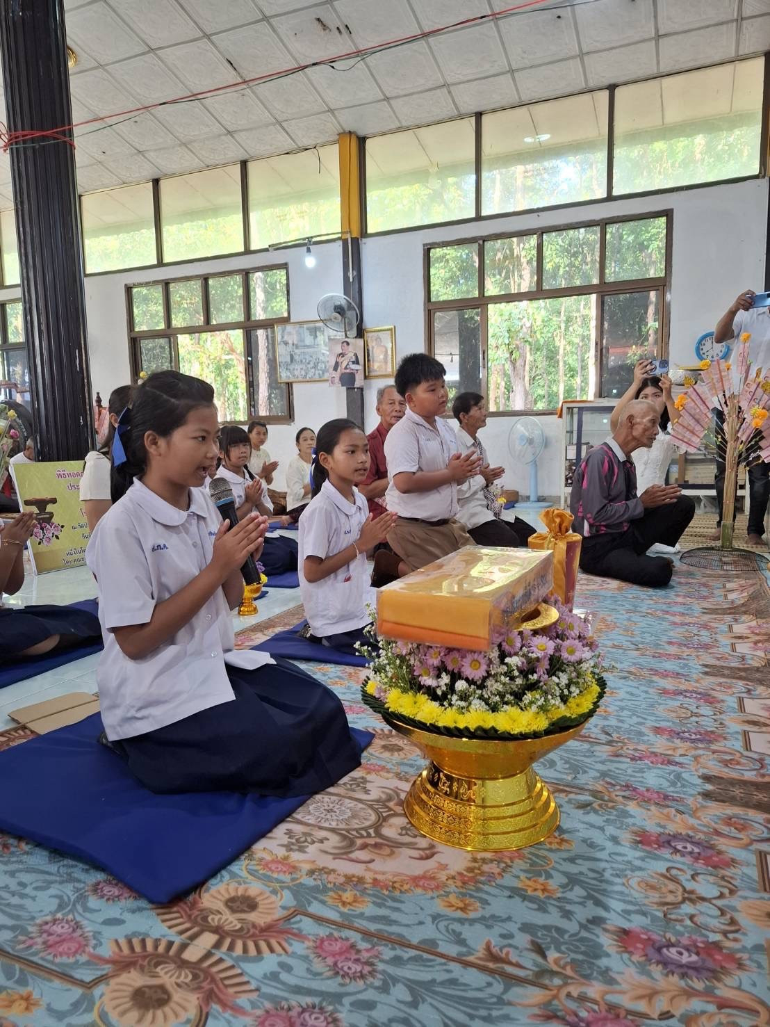 ภาพกล่าวคำถวายกฐินวัดป่าเทพศิริวราราม