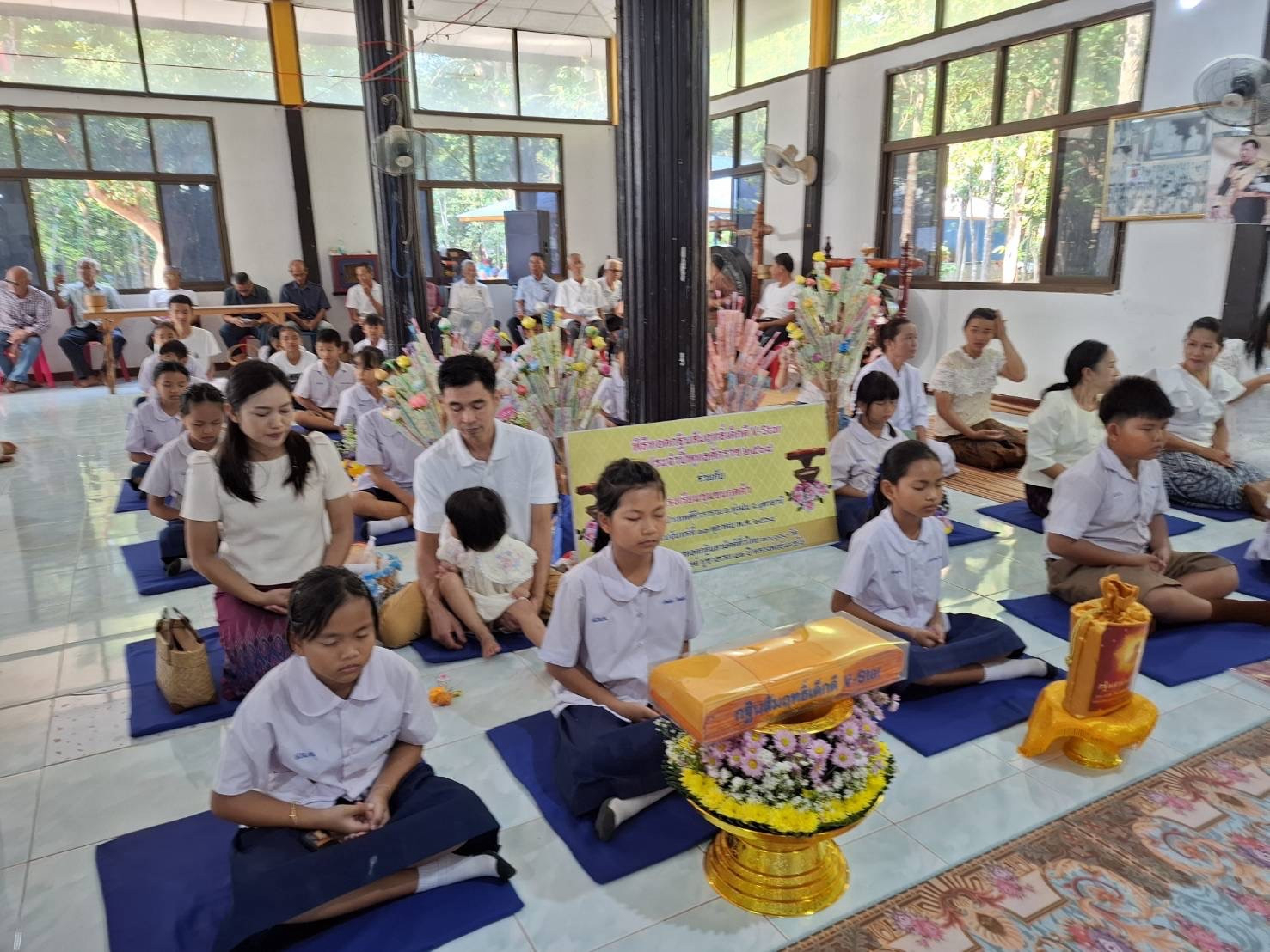 ภาพร่วมพิธีกรรมวัดป่าเทพศิริวราราม