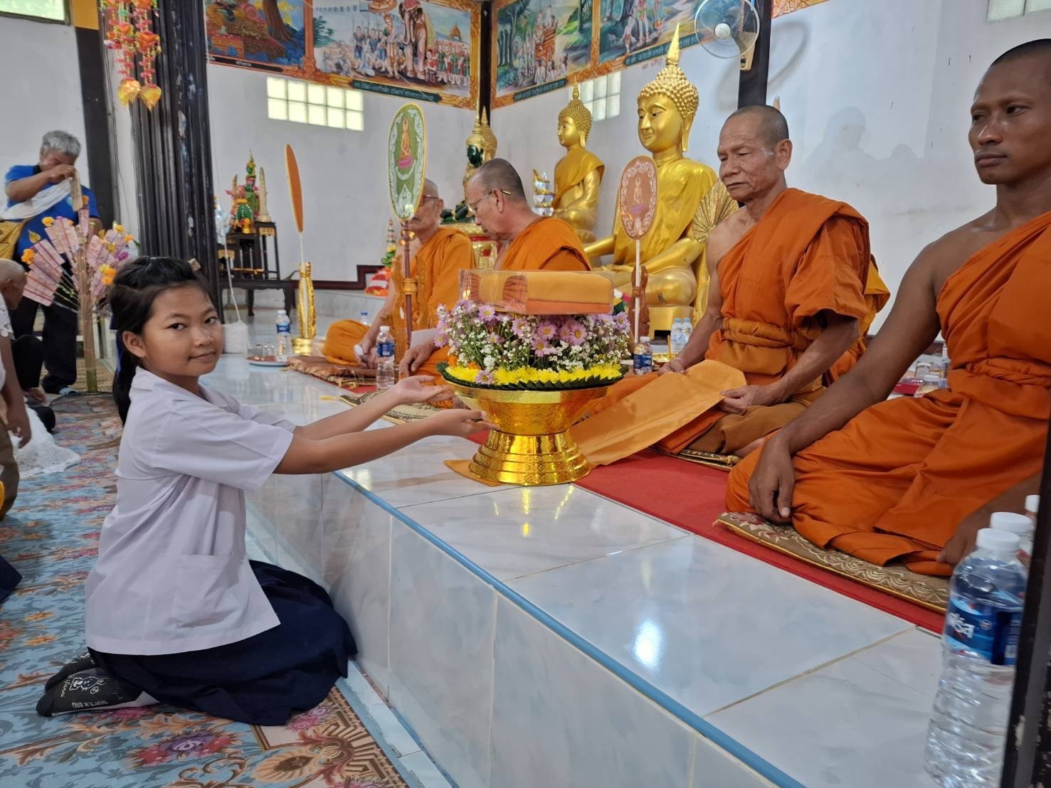 ภาพร่วมพิธีกรรมวัดป่าเทพศิริวราราม