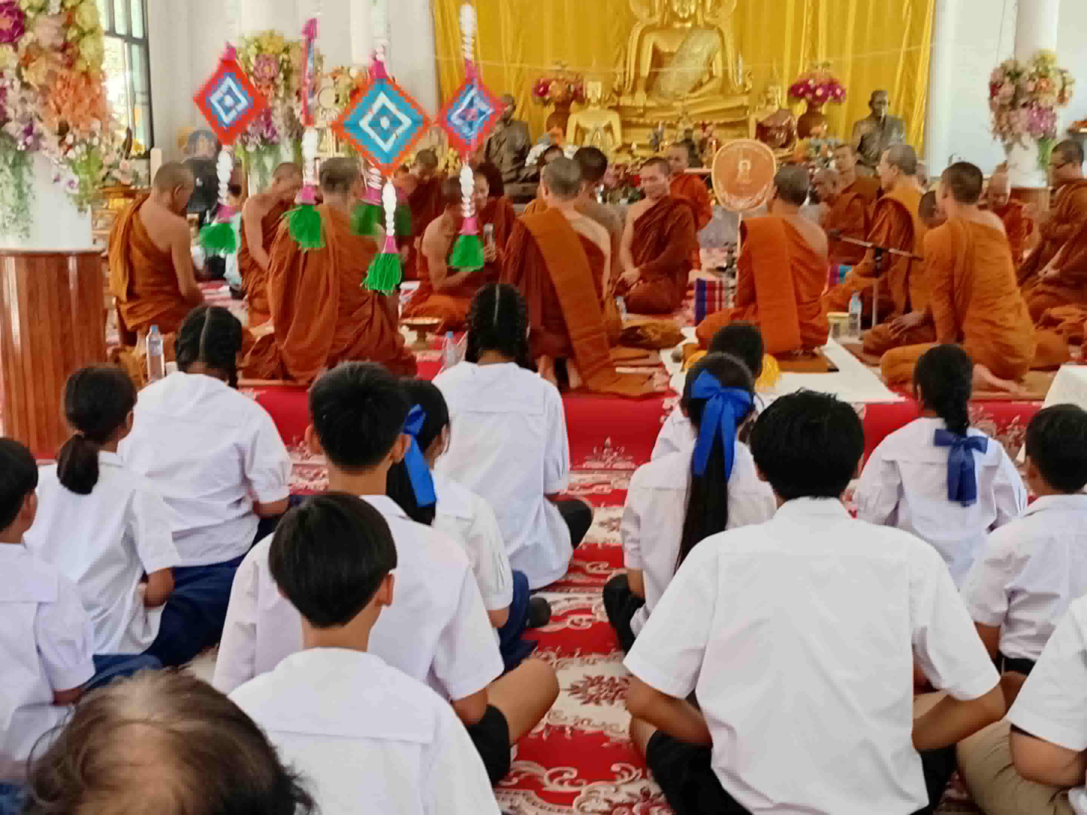 ภาพร่วมพิธีกรรมวัดป่าพอก