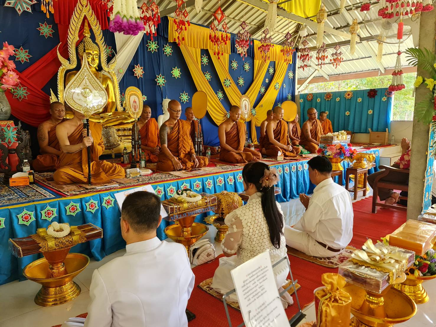 ภาพร่วมพิธีกรรมสำนักสงฆ์คำมูลสันติธรรม