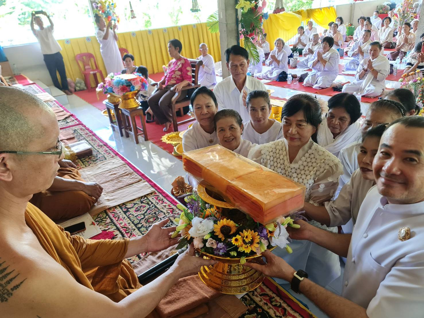 ภาพร่วมพิธีกรรมสำนักสงฆ์คำมูลสันติธรรม