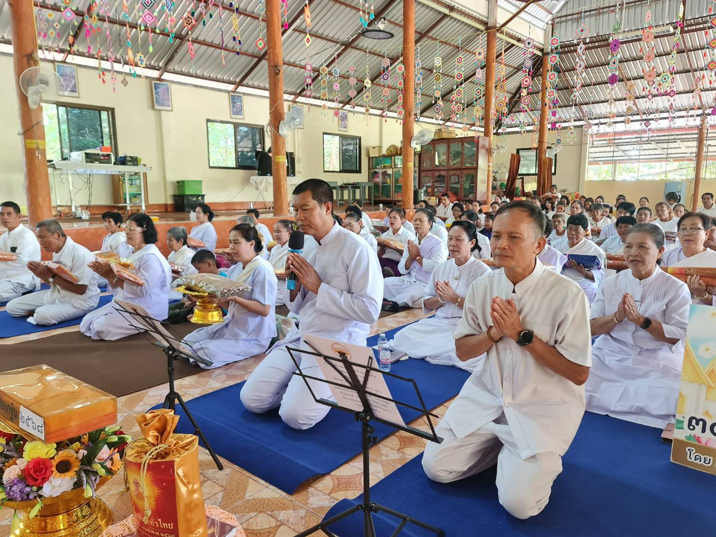 ภาพกล่าวคำถวายกฐินวัดสิมมาเจริญสุข