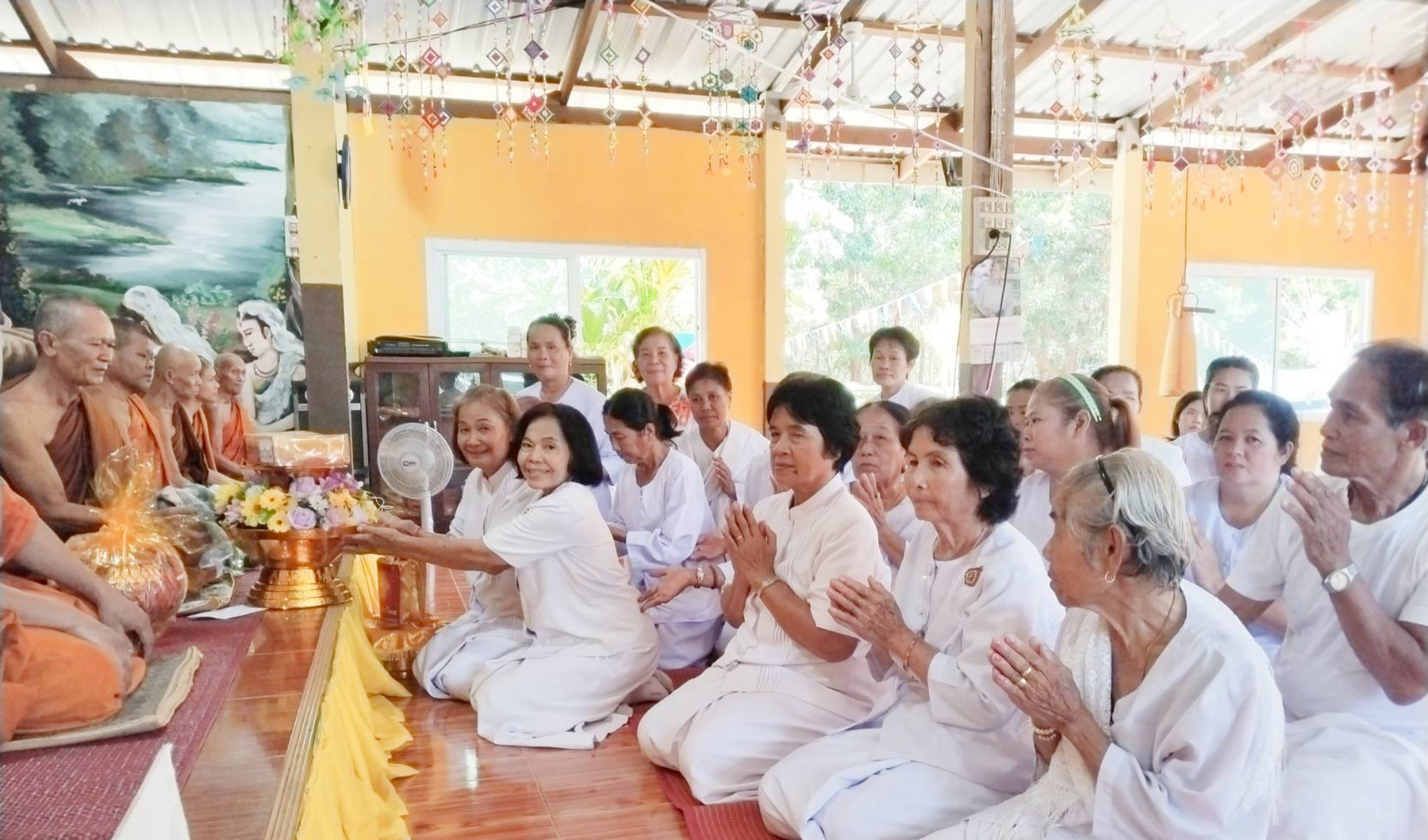 ภาพร่วมพิธีกรรมวัดศิริวราราม