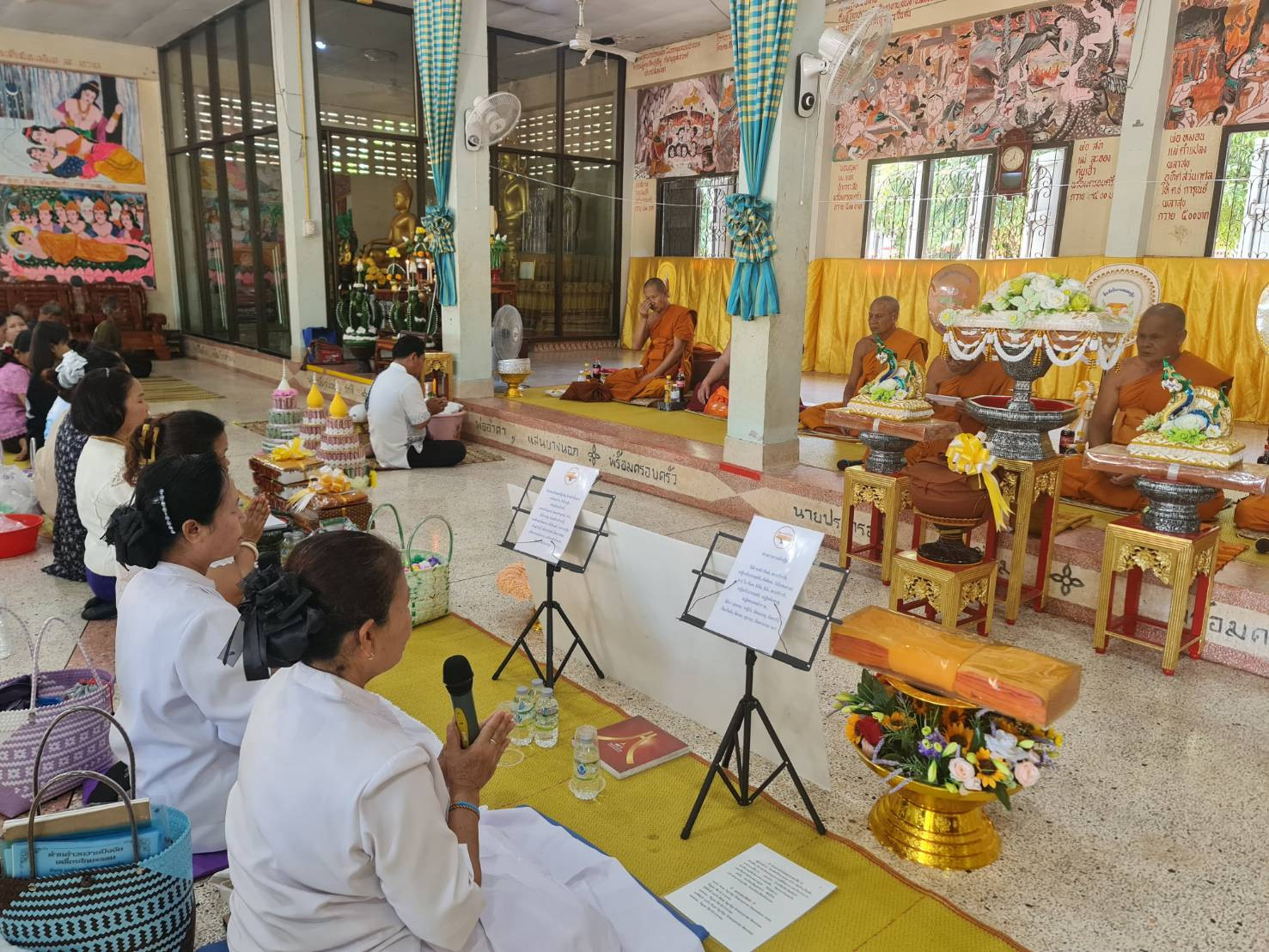 ภาพร่วมพิธีกรรมวัดโป่งทองชัยพัฒนาราม
