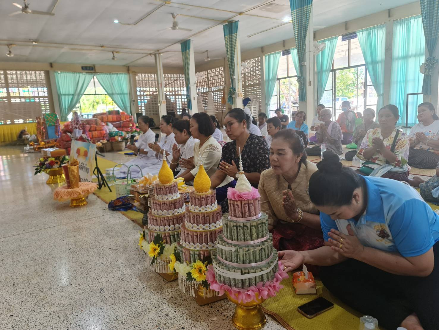 ภาพร่วมพิธีกรรมวัดโป่งทองชัยพัฒนาราม