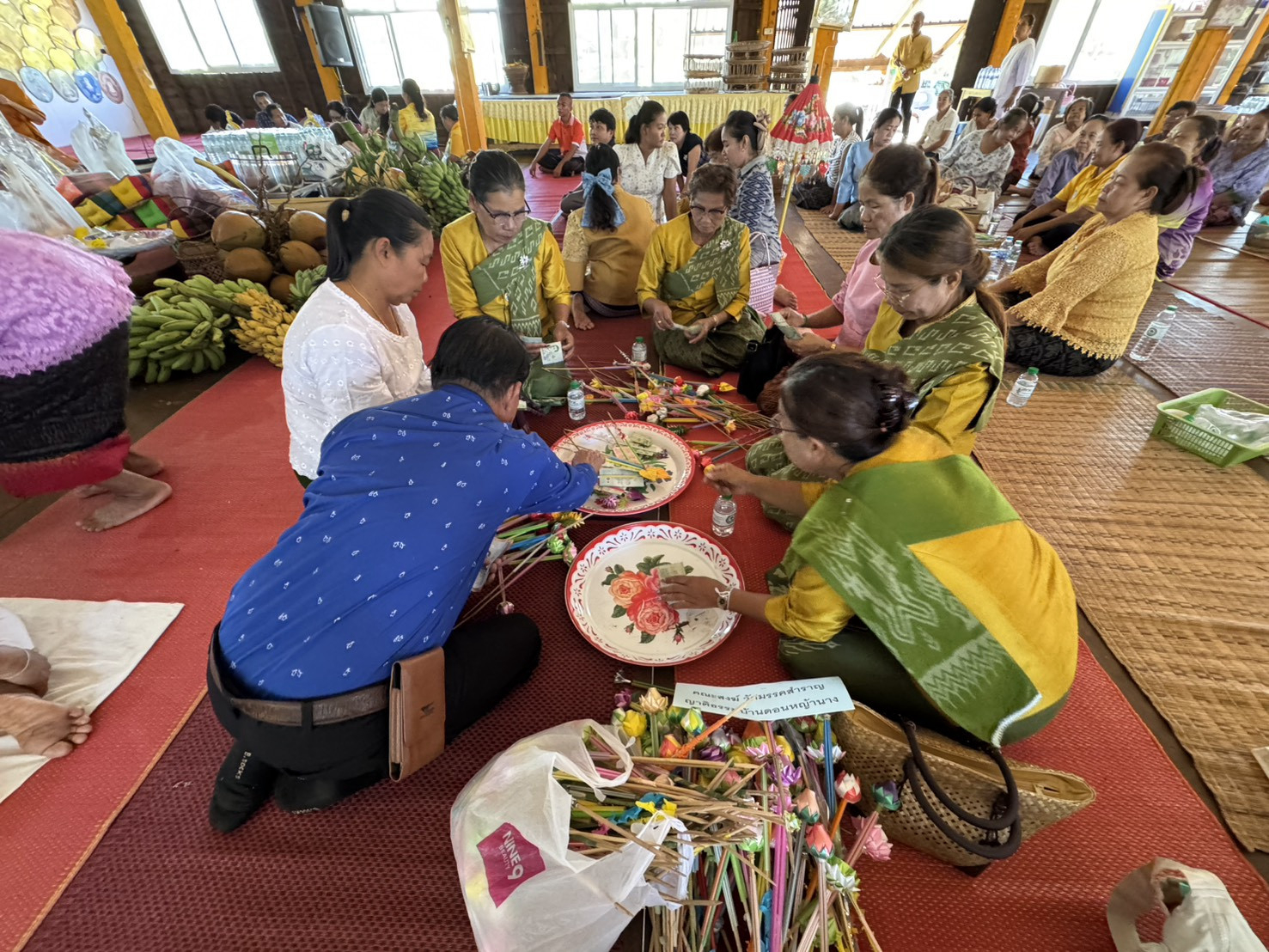 ภาพร่วมพิธีกรรมวัดโพนทอง