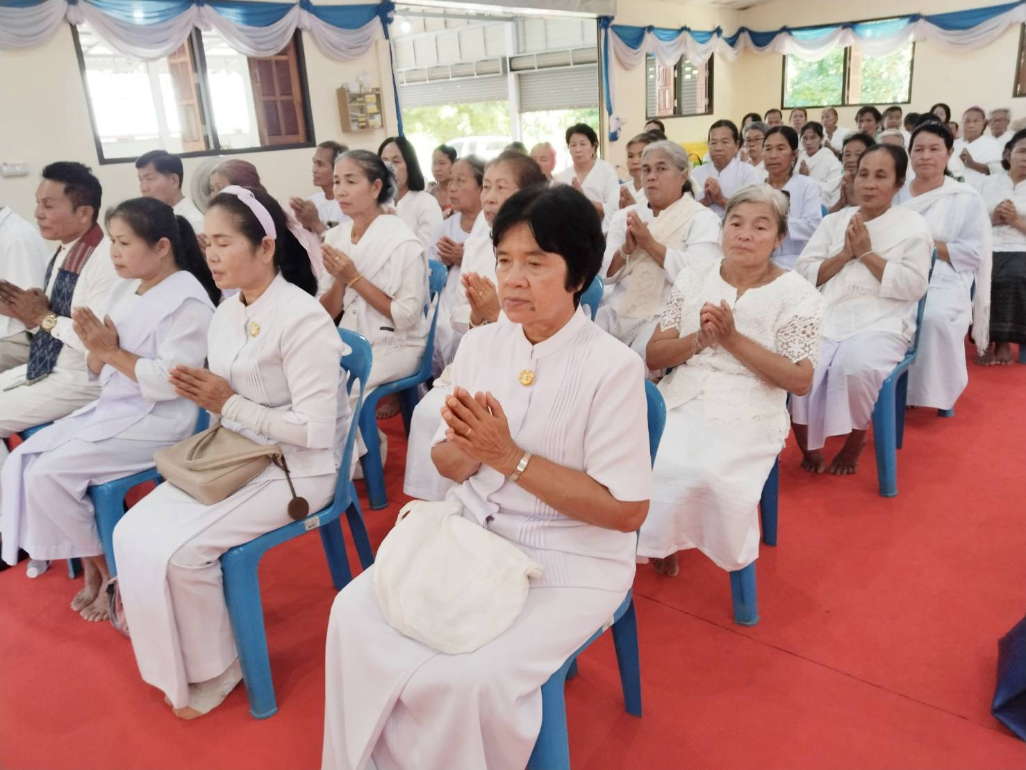 ภาพร่วมพิธีกรรมวัดป่าศรีวิไลย์