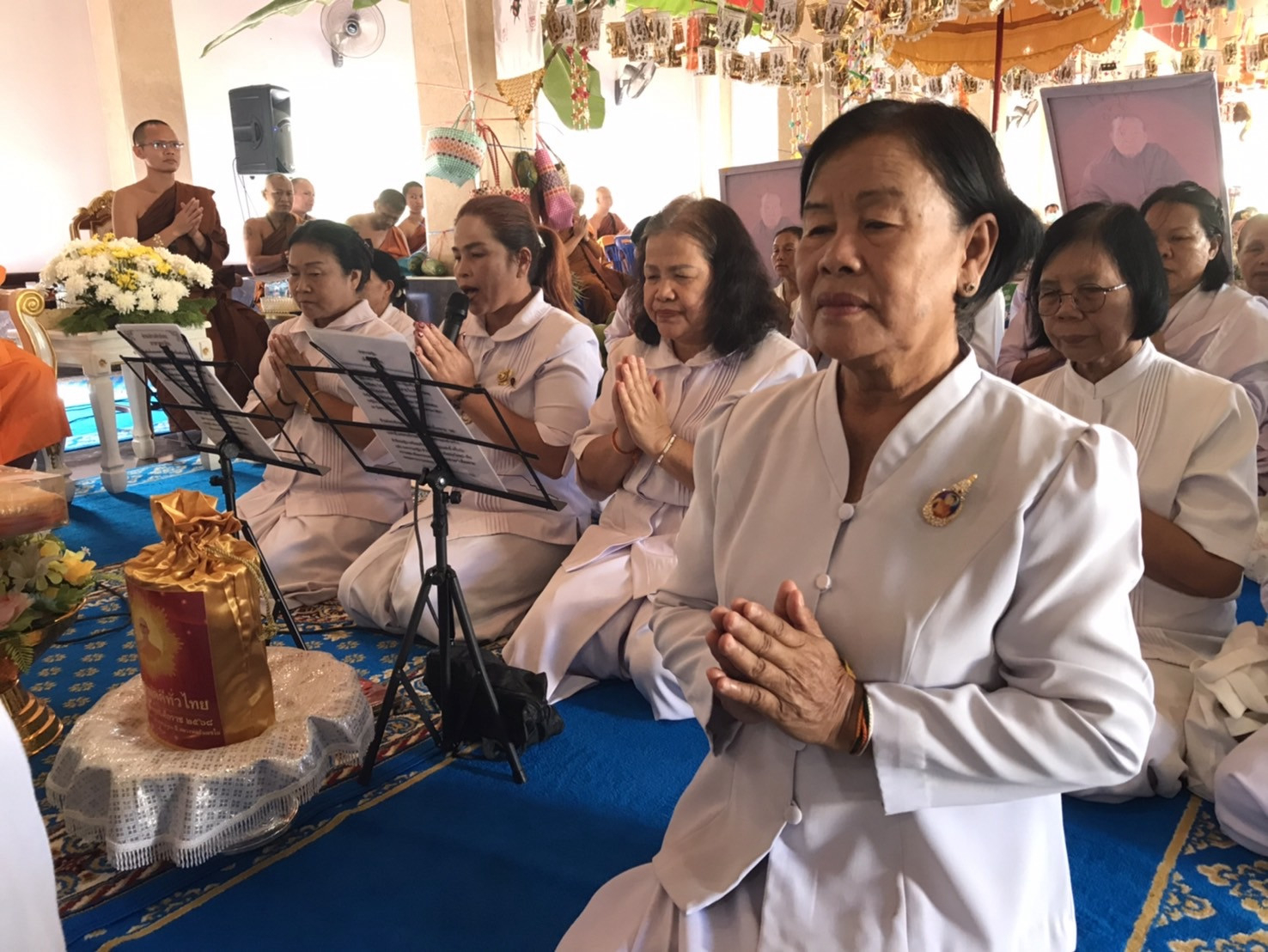 ภาพกล่าวคำถวายกฐินสำนักสงฆ์อุดมวงศ์วนาราม