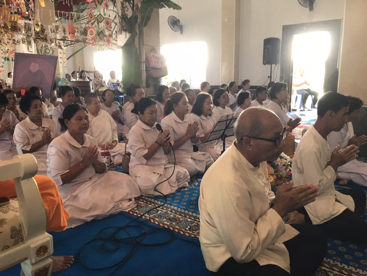 ภาพร่วมพิธีกรรมสำนักสงฆ์อุดมวงศ์วนาราม