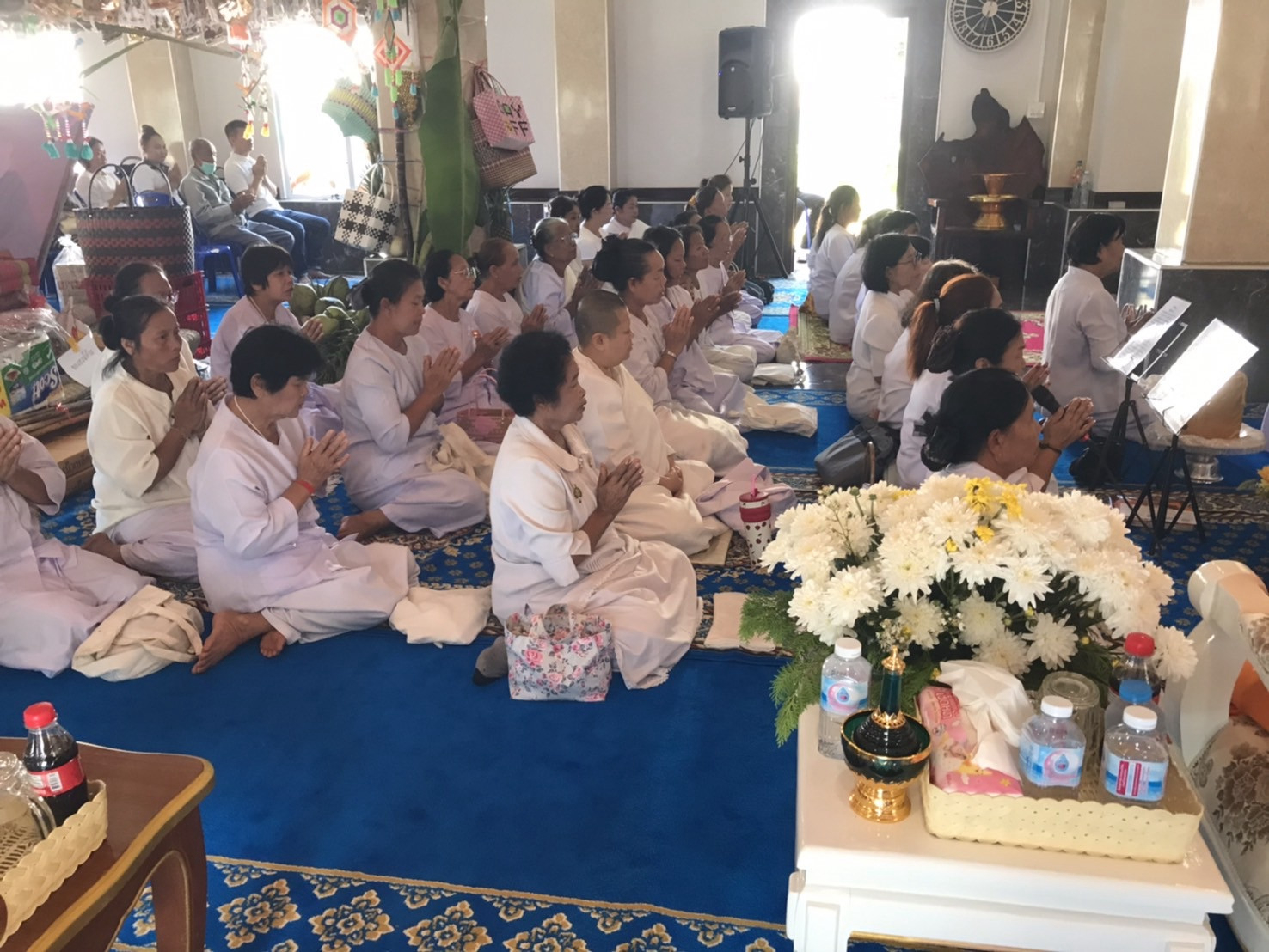 ภาพร่วมพิธีกรรมสำนักสงฆ์อุดมวงศ์วนาราม