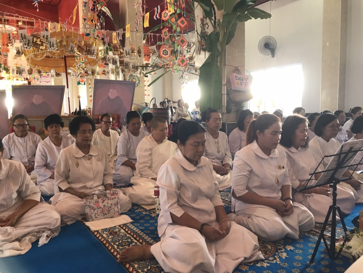 ภาพร่วมพิธีกรรมสำนักสงฆ์อุดมวงศ์วนาราม