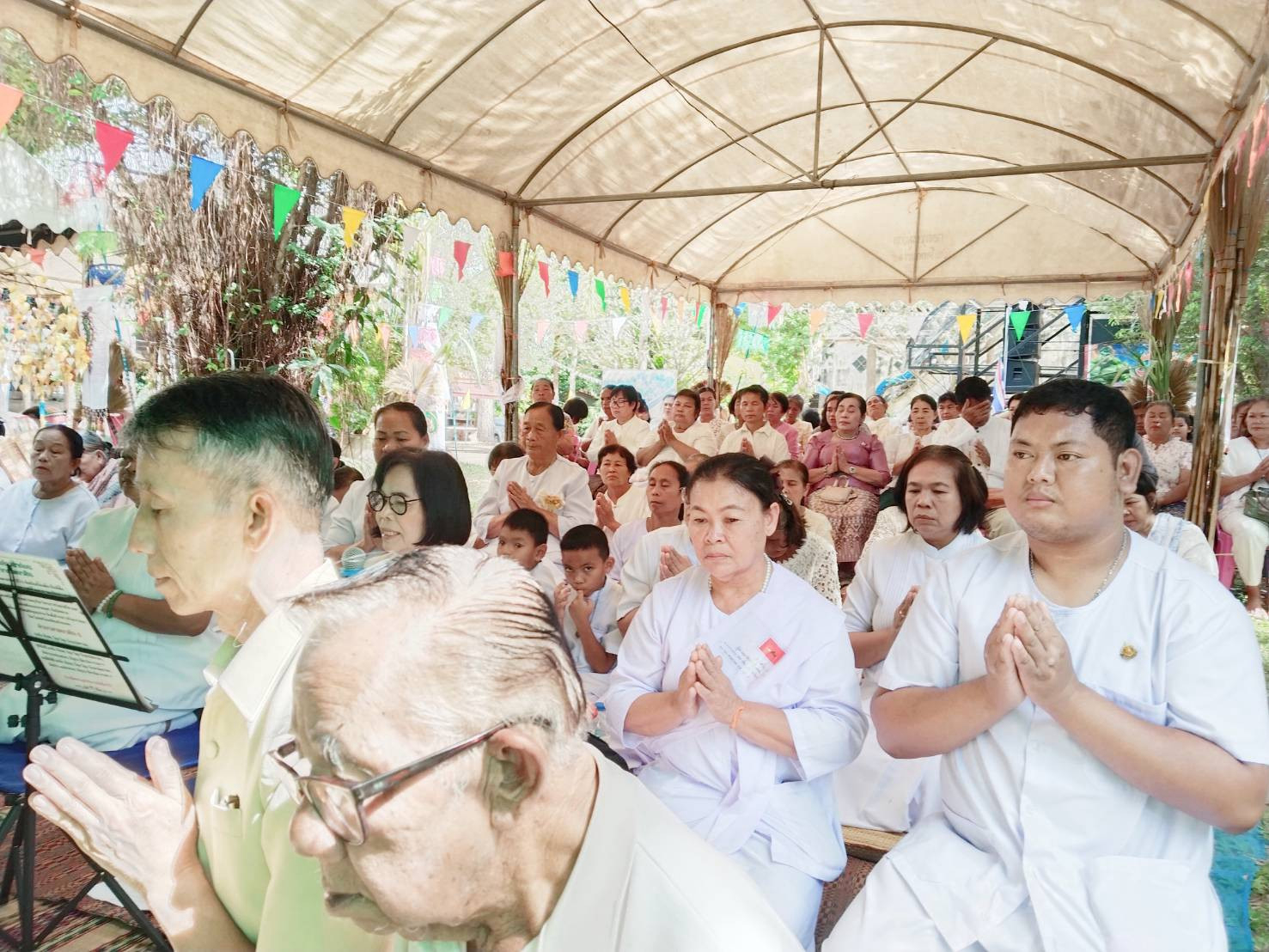 ภาพร่วมพิธีกรรมวัดโพธาราม