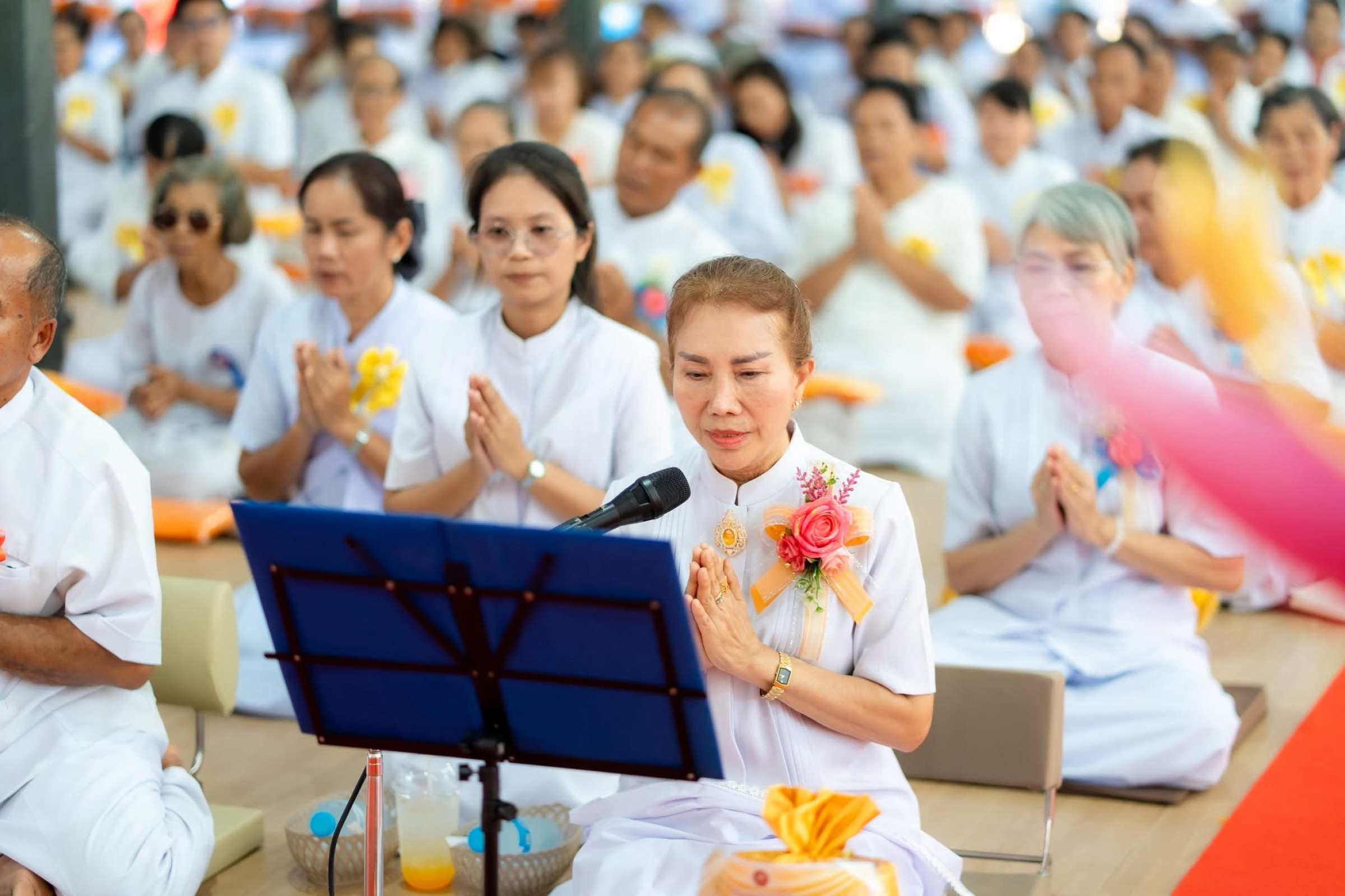 ภาพกล่าวคำถวายกฐินศูนย์ปฏิบัติธรรมเมืองมหาสารคาม