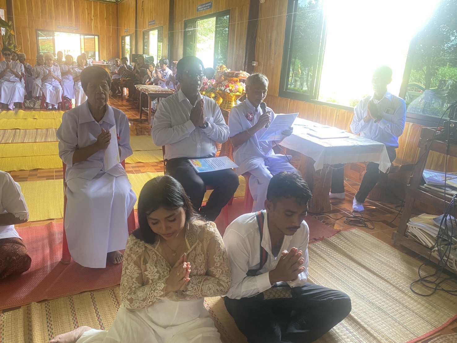 ภาพกล่าวคำถวายกฐินวัดมงคลเทพนิมิต