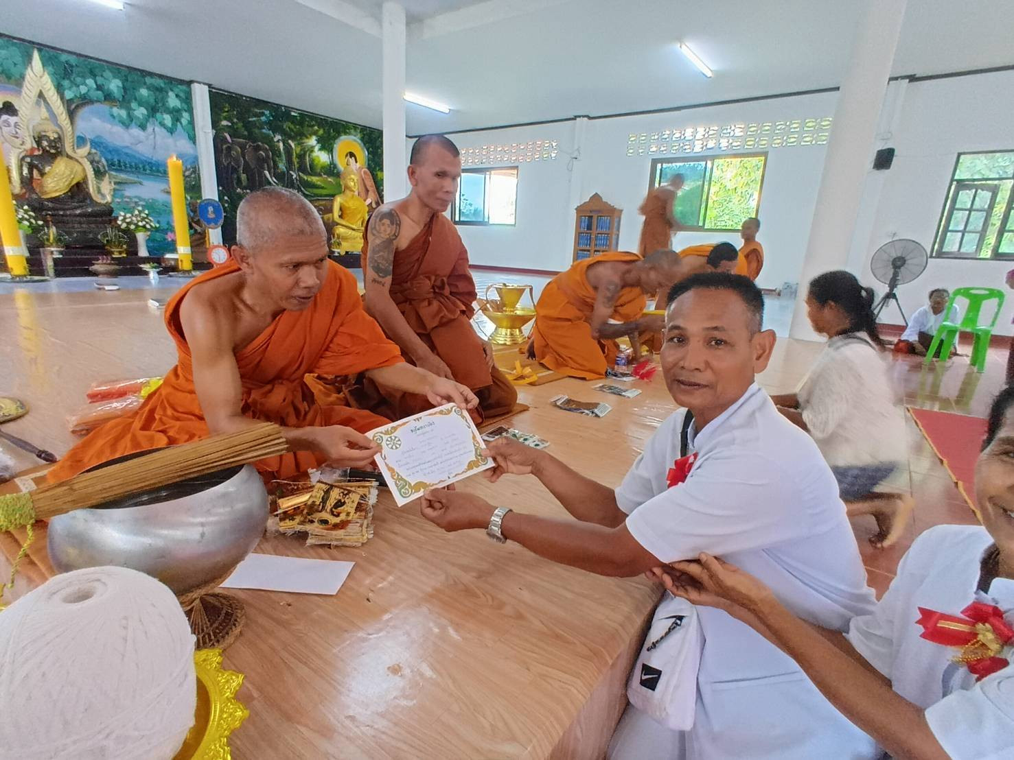 ภาพร่วมพิธีกรรมวัดปราสาททอง