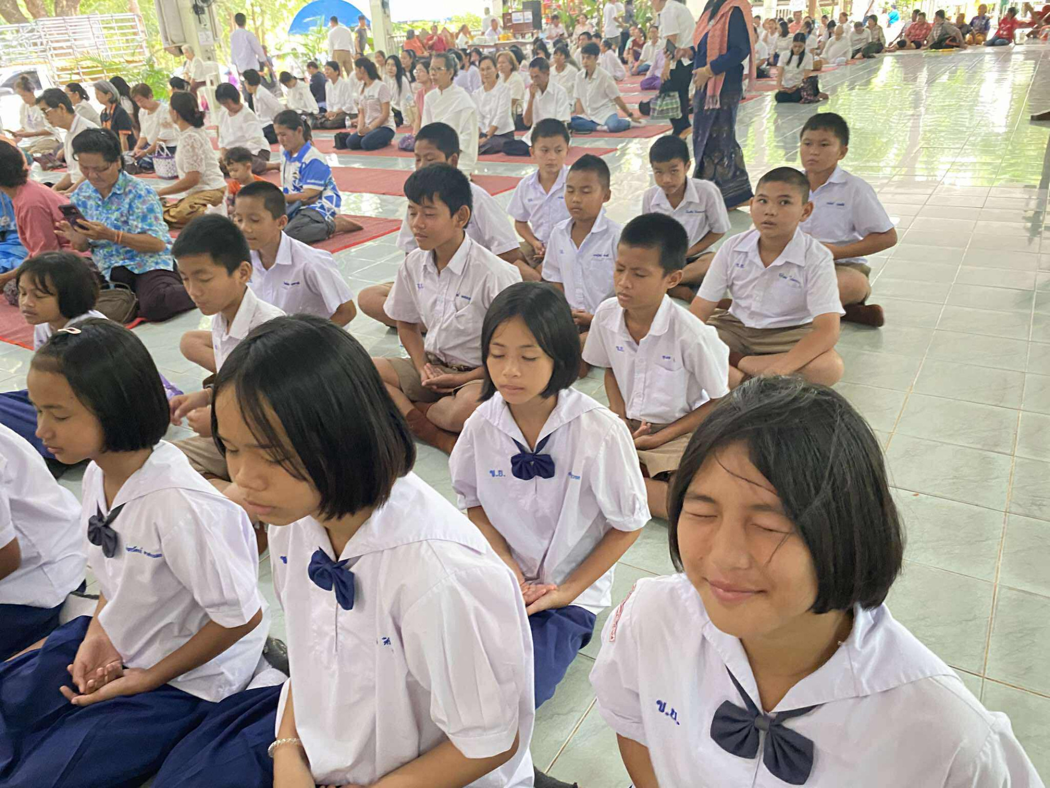 ภาพร่วมพิธีกรรมวัดกู่แก้ว