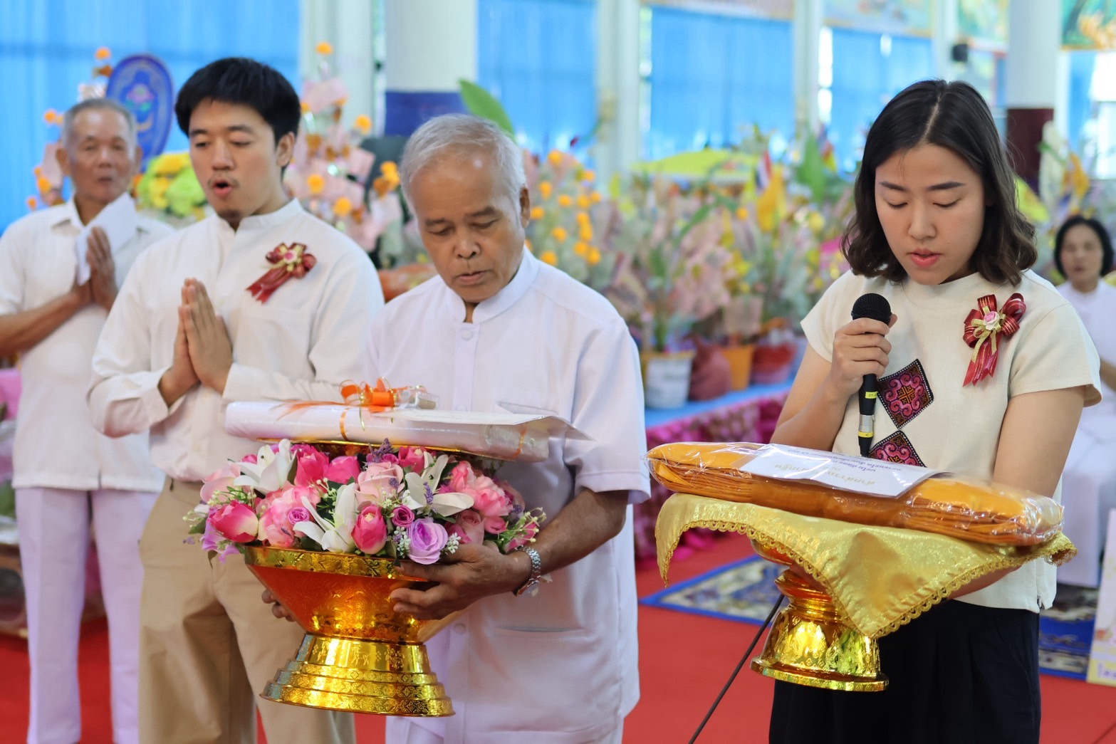 ภาพร่วมพิธีกรรมวัดกะทมวนาราม