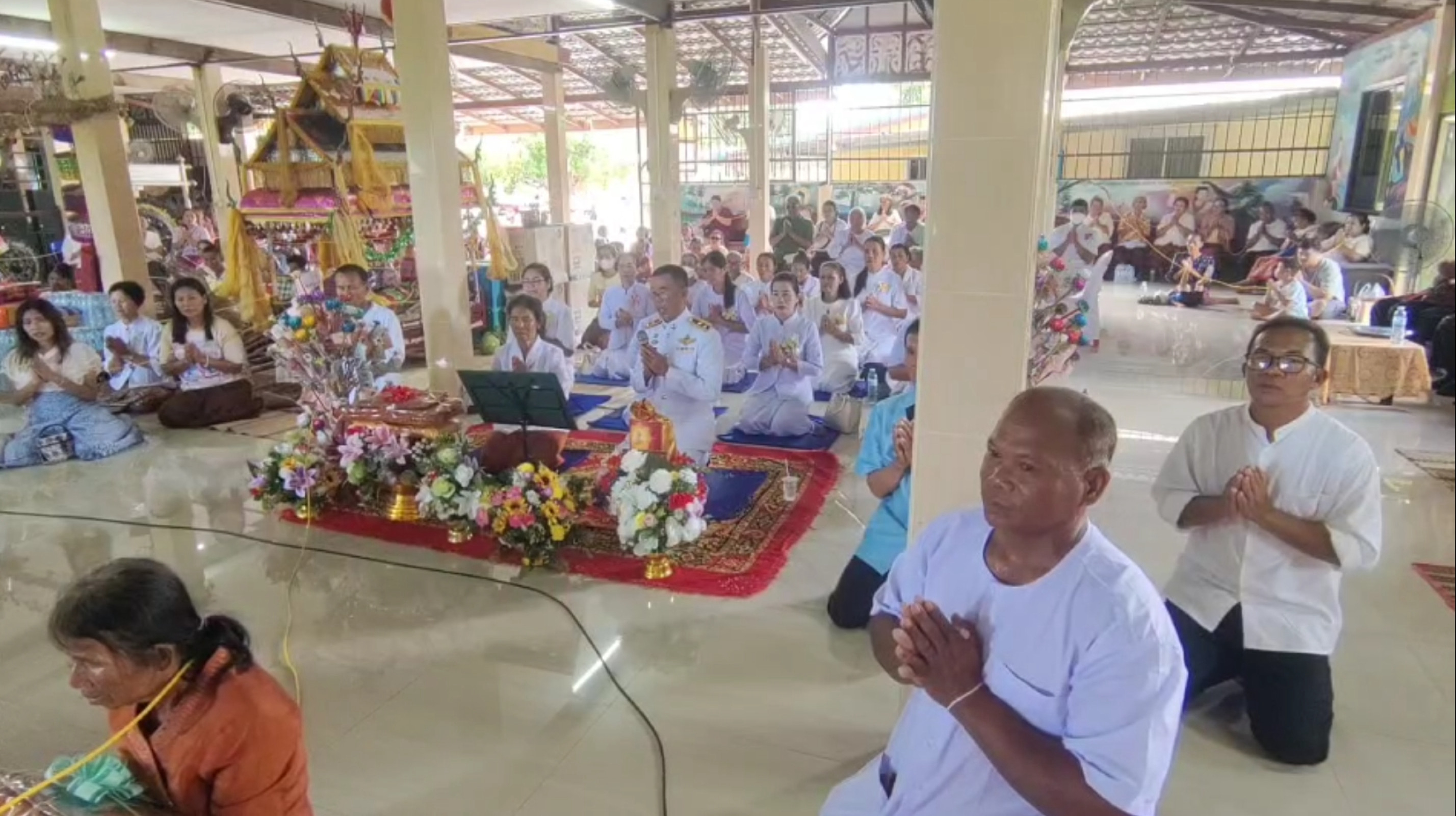 ภาพกล่าวคำถวายกฐินวัดหนองกระทุง