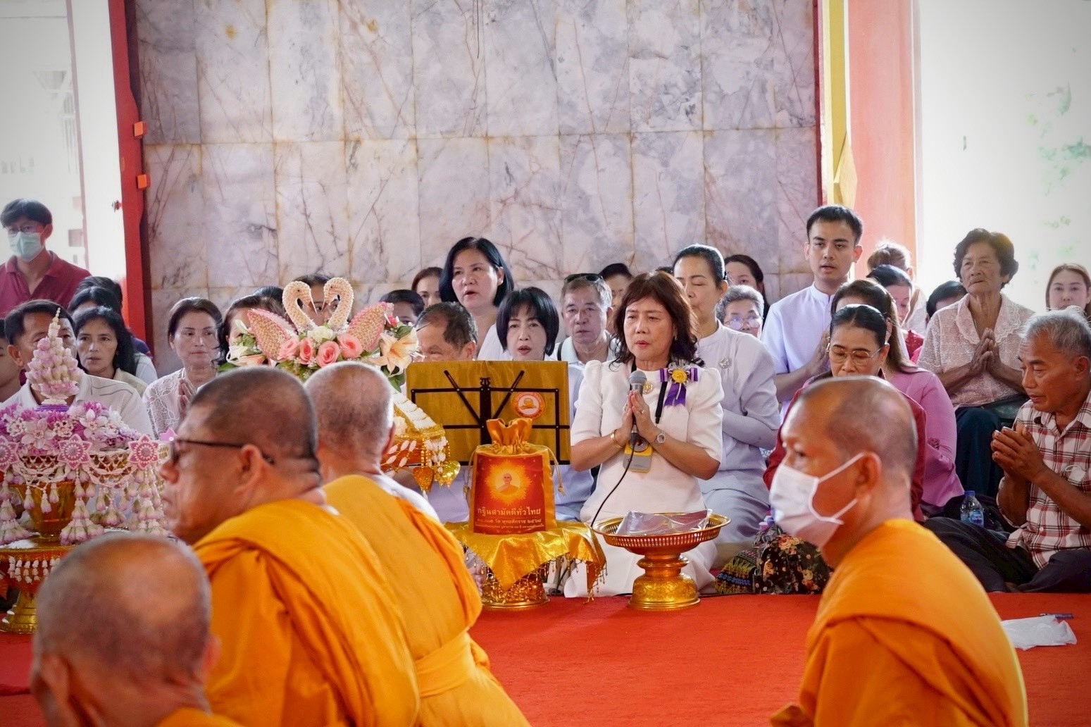 ภาพกล่าวคำถวายกฐินวัดประชานาถ