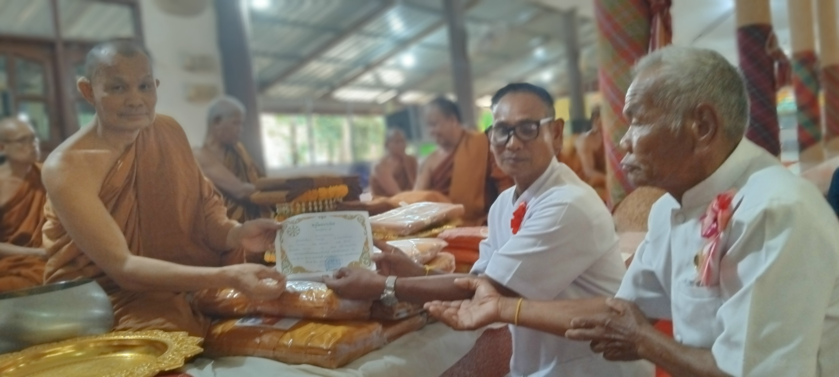 ภาพกล่าวคำถวายกฐินวัดป่าสามัคคีธรรม