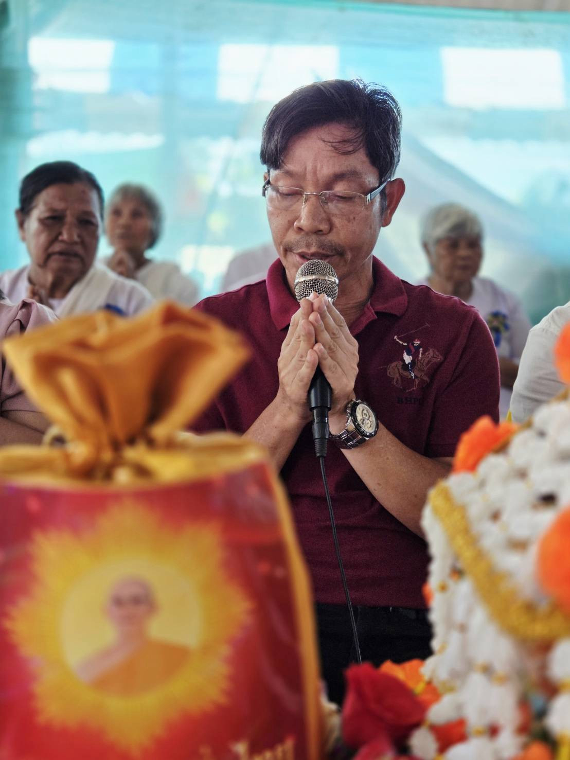 ภาพกล่าวคำถวายกฐินวัดสำโรงน้อย