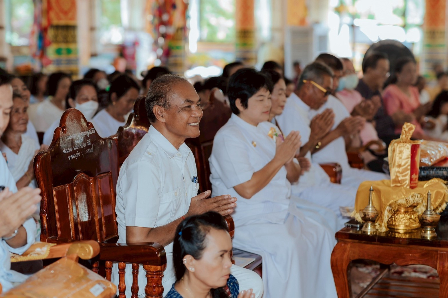 ภาพร่วมพิธีกรรมวัดมงคลสามัคคี บ้านแสบง