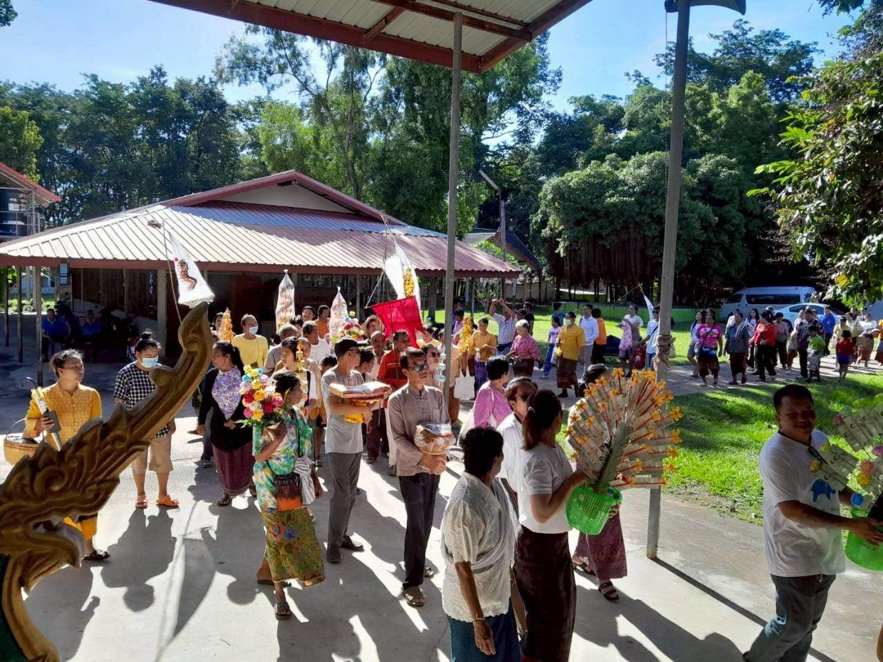 ภาพร่วมพิธีกรรมวัดอัมพวนาราม